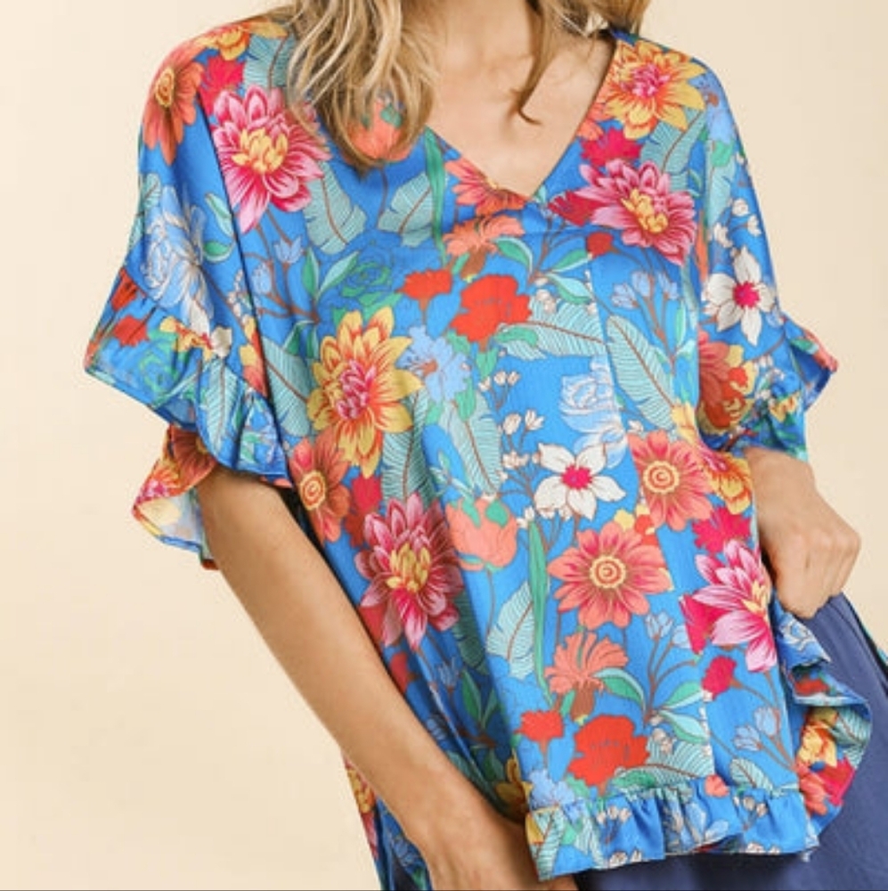 Umgee Ruffle Hem Top - image 1